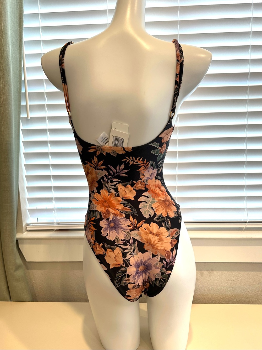 L*Space Topanga One-Piece Swimsuit in a black floral print - Picture 4 of 7